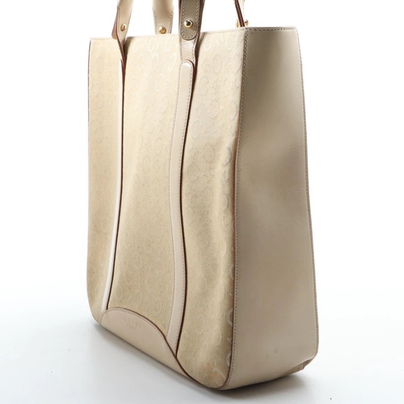 Céline Monogramm Canvas and Leather Tote - Picture 4 of 12